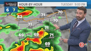 Tuesday's extended Cleveland weather forecast: Severe weather threat this evening in Northeast Ohio