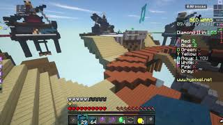 Minecraft bedwars doubles - solo rushing - playing with shaders
