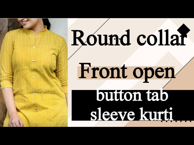 Front Slit Kurti Cutting and Stitching | Front Open Kurti/suit | Stitch By  Stitch - YouTube