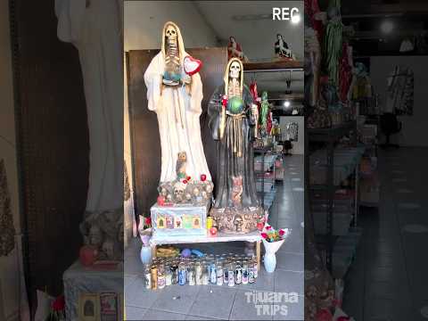 No matter where I go… the Santa Muerte always appears!! 💀🕯️⚰️