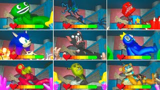 Poppy Playtime: Chapters 2 | All BOSSES Deaths With HEALTHBARS Behind The Camera! #16