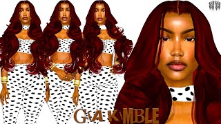Sims 4 Create A Sim Challenge | Gia Kimble| Sim Download | BEST Black/Alpha SIMS 4 CC Folder Links!!