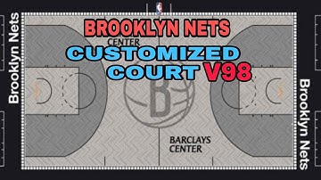 NBA2k20v98 Brooklyn Nets Customized court v98
