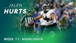 Quarterback Jalen Hurts Week 11 Highlights | Philadelphia Eagles vs Indianapolis Colts