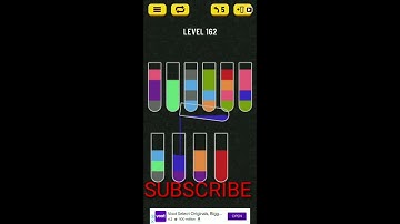 Water Sort Puzzle || Level 162 || Walkthrough  IOS   Android