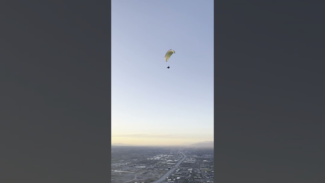 Enjoying the skies above Salt Lake City.
