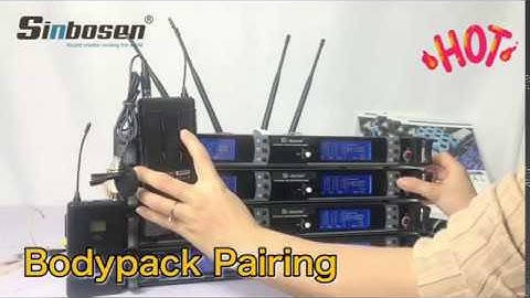 How to pair the frequency of handheld wireless microphone and bodypack?