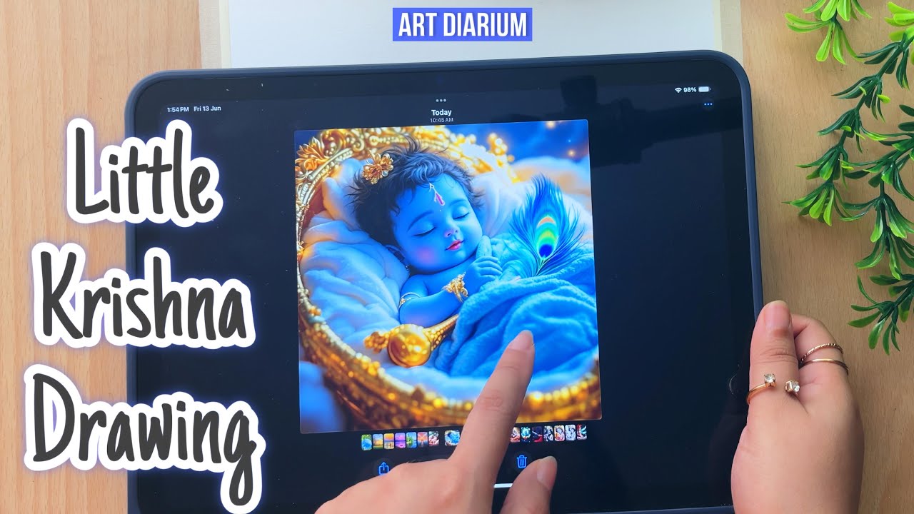 Sleeping Little Krishna Sketch | Part - 1 | Pencil Drawing Tutorial