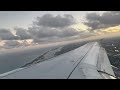 Beautiful sunset takeoff from pbi on jetblue a320