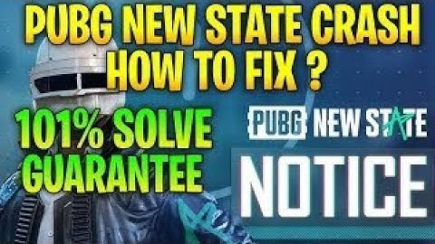 Pubg New State Crash Problem Fix | Pubg New State Not Opening | Pubg New State All Problems Solved