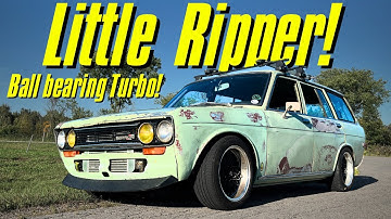 My Turbo Datsun Wagon Lives Again! Super Fast Spool with a GT3582! 