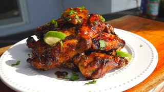 Sweet Chili Jerk Wings Recipe | Grilled Chicken Recipe | Appetizer Idea