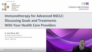 GRACE CCO Immunotherapy for Advanced NSCLC Discussing Goals Treatments with your