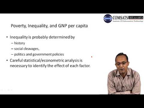 Poverty Inequality and GNP per capita Economics In Hindi Urdu Eco200 Lecture 29