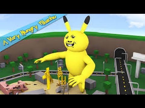 Getting Eaten Alive By A Very Angry Pikachu Roblox A Very Hungry Pikachu Youtube - evil pikachu eats me in roblox roblox adventure a very hungry pikachu
