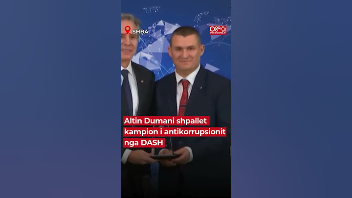 Altin Dumani shpallet kampion i antikorrupsionit nga DASH