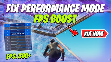 How To Fix Performance Mode In Fortnite | Performance Mode (Boost FPS)