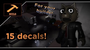 15 Useful Decals For Your Builds! |Piggy: Build-Mode