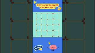 How many squares can you see in this picture? #iqtest #quiz #shorts #ytshorts