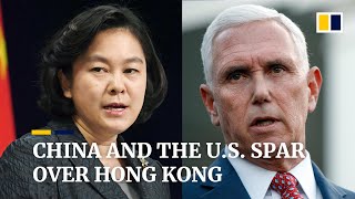 US and China spar over Hong Kong at delicate stage in trade ...