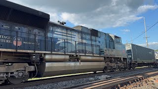 CSX I191 With UP1982 trailing!!! Passes Defiance, Ohio￼
