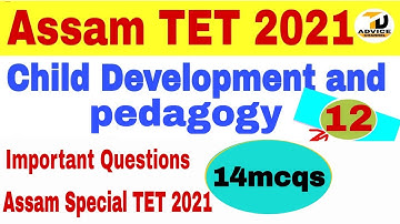 Assam TET 2021//CDP//Important Questions