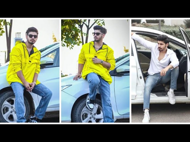 Successful arab man wear in striped shirt and sunglasses pose near his  white suv car. Stylish arabian men in transport. 10515381 Stock Photo at  Vecteezy