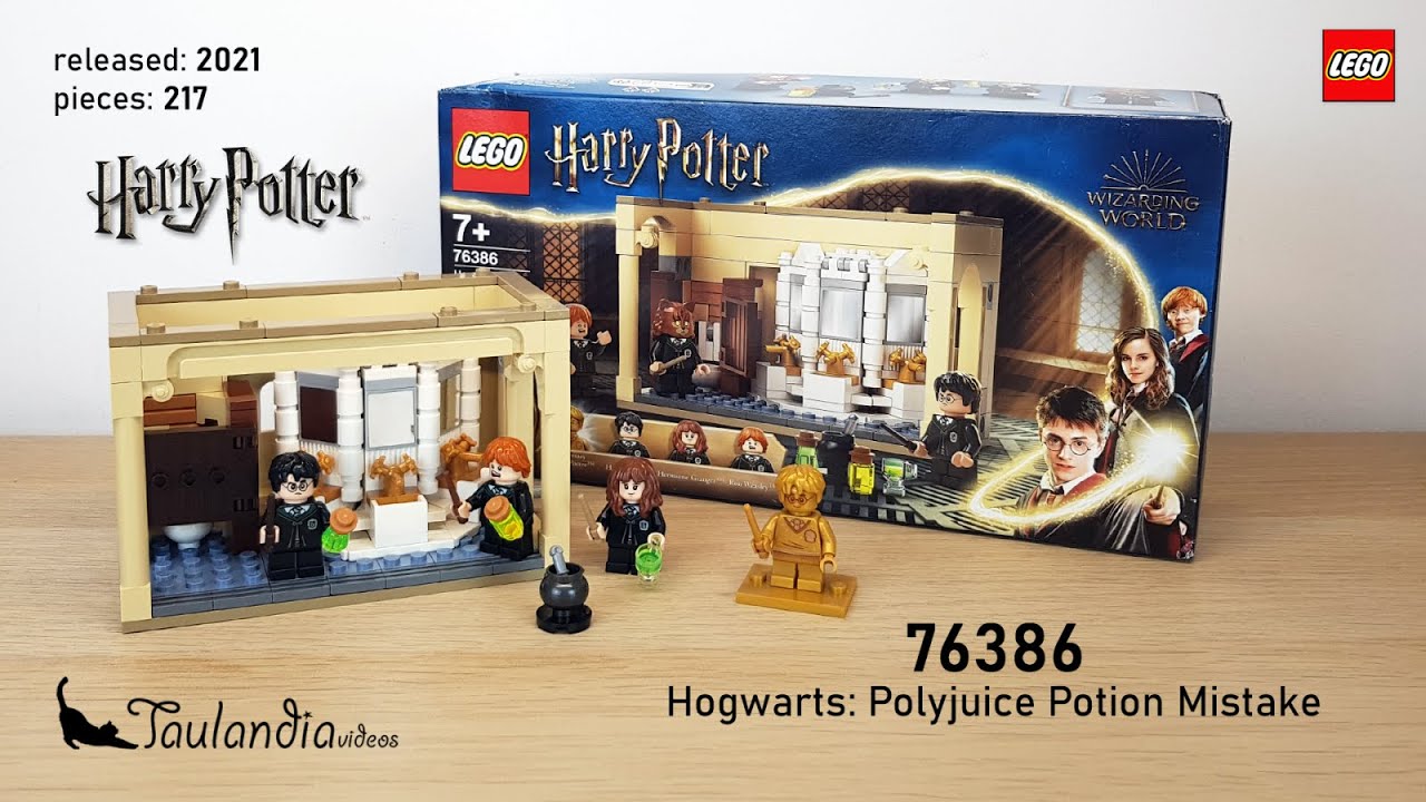 LEGO Harry Potter 76386: Hogwarts: Polyjuice Potion Mistake (2021) -  unboxing and speed building 