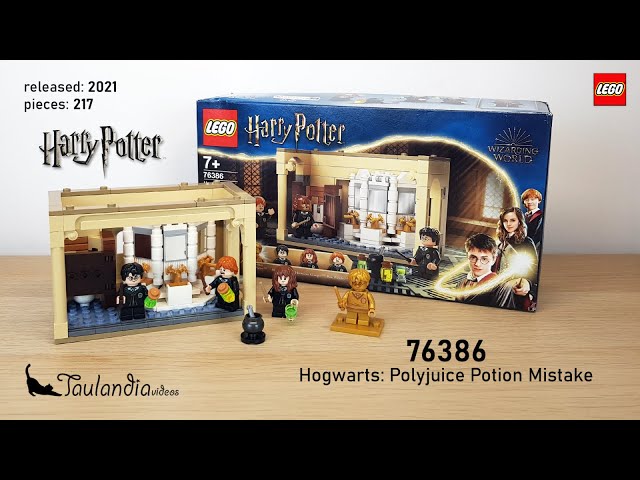 LEGO Harry Potter 76386: Hogwarts: Polyjuice Potion Mistake (2021) -  unboxing and speed building 