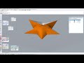 Rhino6 single surface modeling　ぷっくりスター