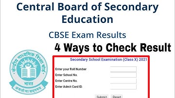 Check CBSE Result / 2021 - four different ways to check Result 10th & 12th