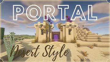 Minecraft Desert Portal Tutorial [How to build]