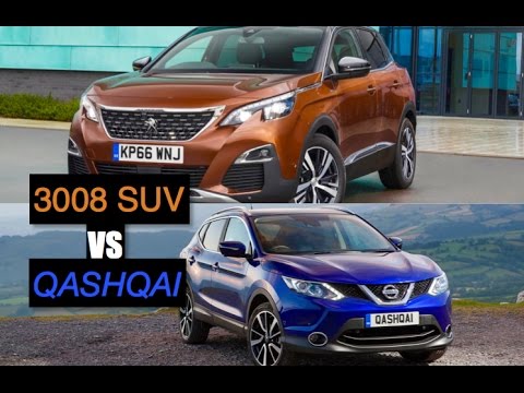 2017 Peugeot 3008 Suv Vs Nissan Qashqai - Inside Lane - Youtube