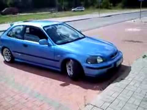 honda civic d16z6+ Sky Blue - YouTube