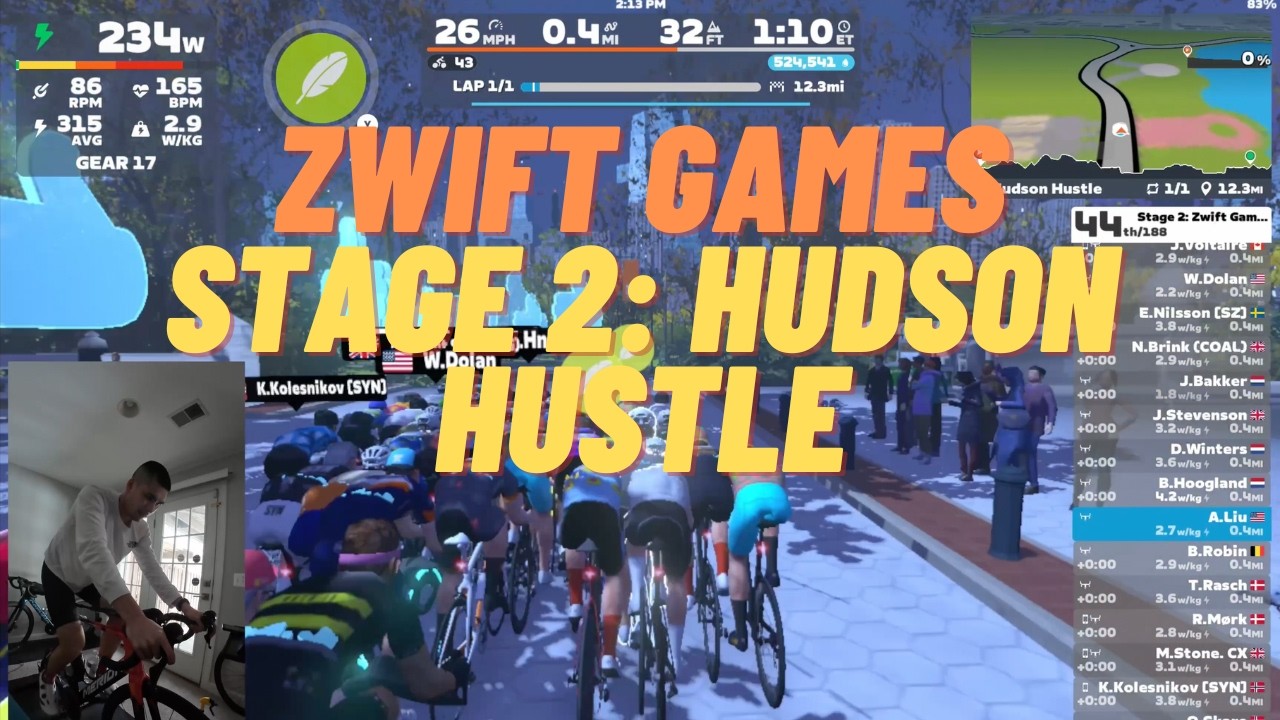 Got Dropped Early...Zwift Games Stage 2: Hudson Hustle Recap