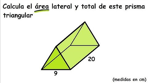Área de un prisma triangular regular