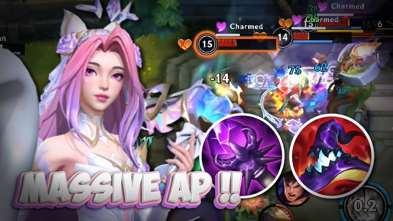 60K DAMAGE TOTAL !! Mid Lane Crystal Rose Seraphine Gameplay // Wild Rift (Build+Runes)