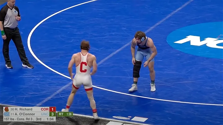 157lbs Austin O'Connor (North Carolina) vs Hunter ...