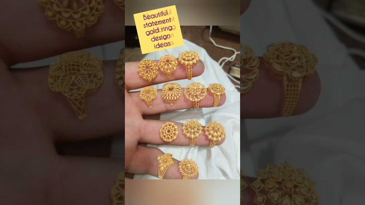 Latest Statement Gold Ring Design Ideas👌👌👌