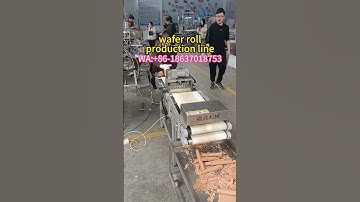 wafer roll production line #foodmachine #eggroll  #waferrolls