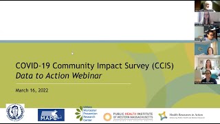 COVID-19 Community Impact Survey (CCIS) Data to Action Webinar