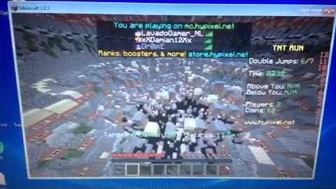 Hypixel TNT Run Hacker - Report - xXDamian12Xx