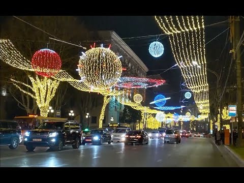 საახალწლოდ მორთული რუსთაველი 2020(Tbilisi 2020, New year Rustaveli avenue)