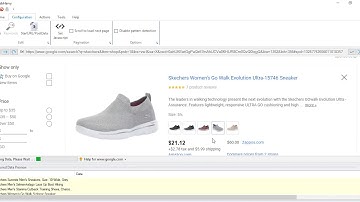 How to scrape Google Shopping listings using Webharvy