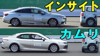 2018 Honda Insight vs 2018 Toyota Camry - JNCAP AEB test