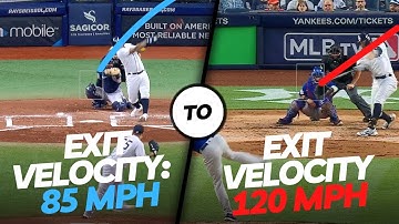 Longest home runs by exit velocity (85 mph to 120 mph)