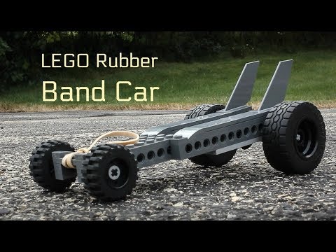 LEGO Rubber Band Car - YouTube