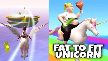Fat 2 Fit! Unicorn Challenge All Levels Android Gameplay Walkthrough HD Level 1-2