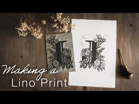 How to Make a Lino Print | Cutting the Block and Proofing the Print