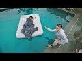 TWIN BROTHER WAKES UP IN SWIMMING POOL PRANK!